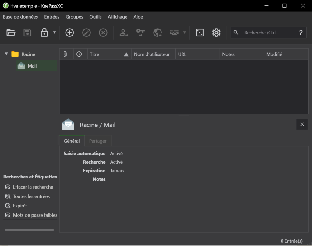 4 hva informatique keepassxc nouveau groupe
